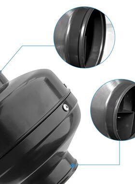 EC属圆形外转管道风机增压水培全铜ECF125子线大风金排气扇量5寸