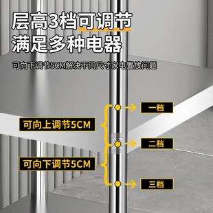 不型锈钢物台架不锈钢小工作多层小桌置子正方形804厨房多功能方