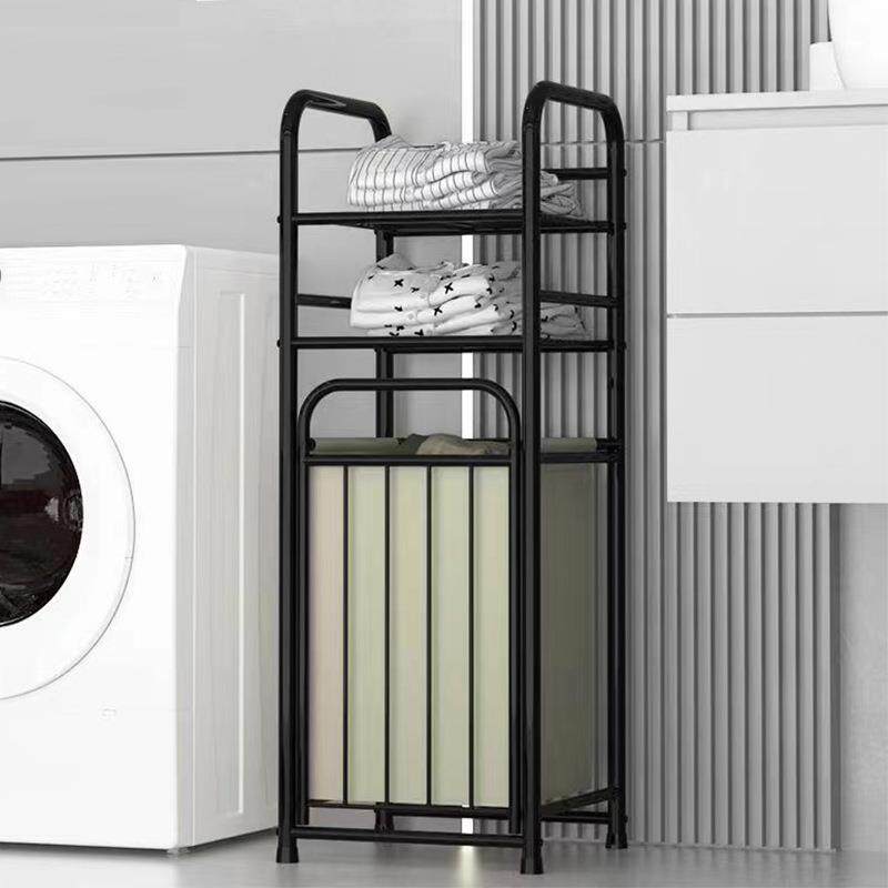 落脏衣篓地窄缝收纳架架脏篓一体置物洗房卫生间衣双层铁艺脏衣衣