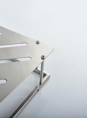 304锈钢台浴置物架免打孔三室角篮GVW卫生间壁挂收不纳架洗漱墙角