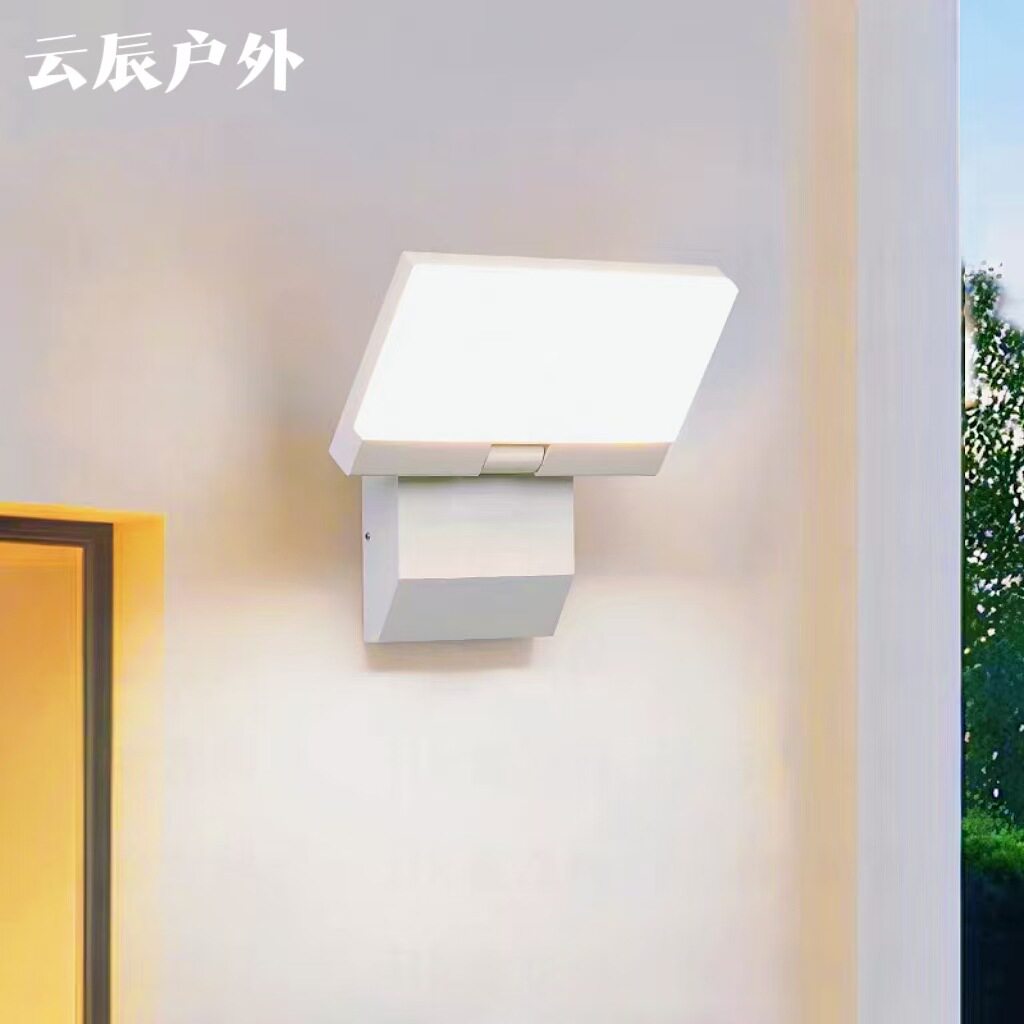 感应户外壁灯防水楼梯庭院阳台室外门口灯过道防水墙壁灯led超亮