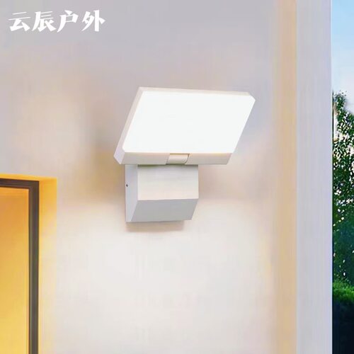 感应户外壁灯防水楼梯庭院阳台室外门口灯过道防水墙壁灯led超亮