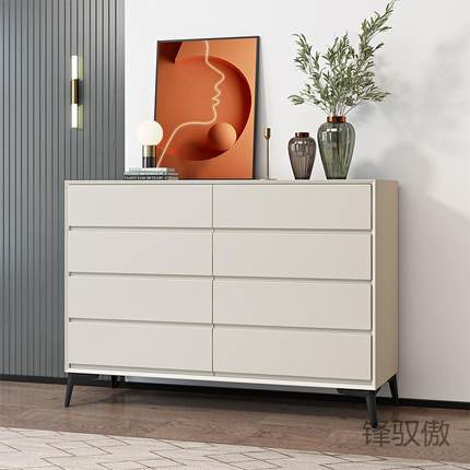 斗卧室储物意式轻奢抽现柜代客收纳柜靠墙LIB屉柜柜五斗