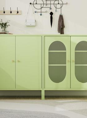 加厚餐边HET柜出租屋收纳柜家用酒客厅柜靠墙展茶示水柜铁皮收柜