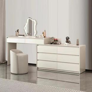 实网木环保梳妆室台简约化卧奶油风斗61656柜现代简约红化妆台一