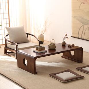 实木榻榻米茶飘窗桌桌榻阳台几炕小桌子简约榻米77558茶桌国学桌