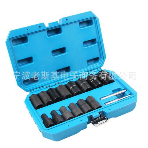 1件套反6牙筒工螺旋式防脱套筒反MJY牙套套筒轮胎套筒拆卸具汽修