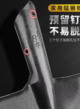铁锹工地铲子挖土全钢加厚大尖方平钢锨锹铁农用家用头号园艺ECZ