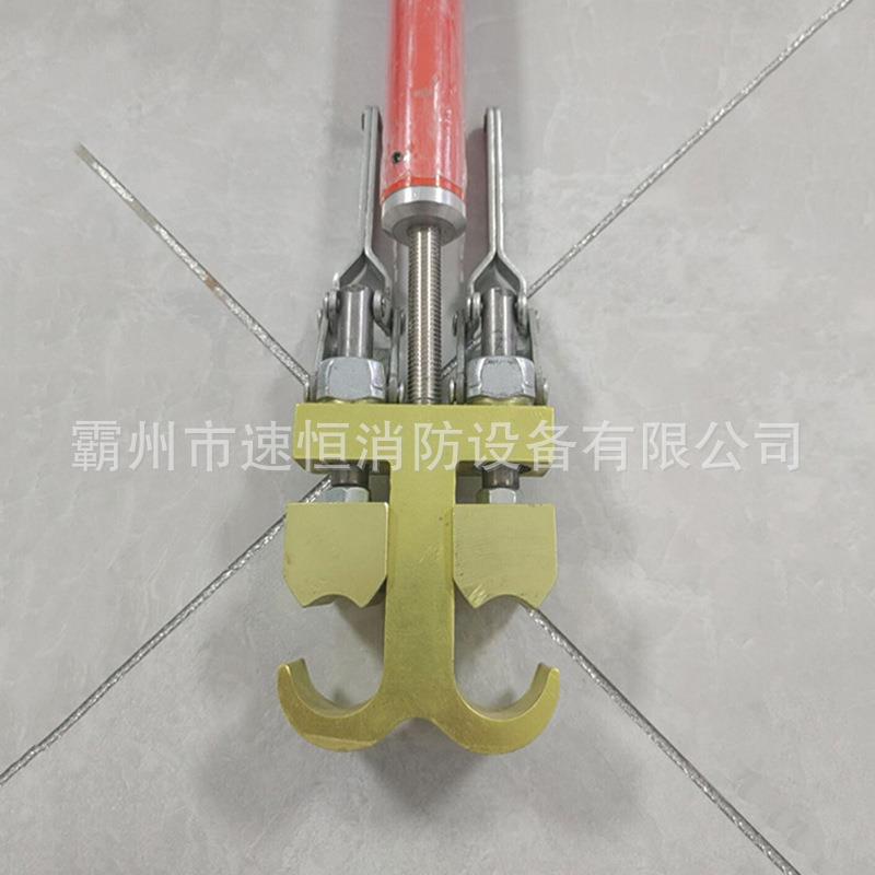 带电作业头钩锁杆1M绝缘锁线双夹杆双线引持HAQ器电力施工线锁杆
