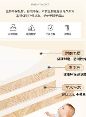 实木儿童书架落简易学生书地JDB柜家收用客厅纳物柜白色储松木置