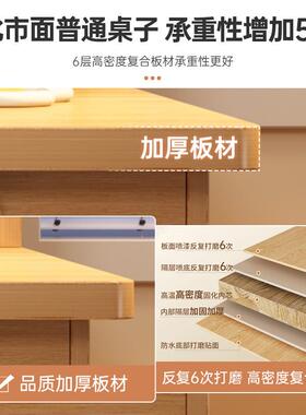 书桌书架一桌家用学生学习卧写字桌电ANU室办公桌小户型靠墙脑体