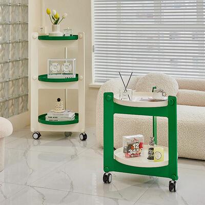 小圆桌KLM茶几动简约现沙边几代置物架网红发移创意推车家用床头