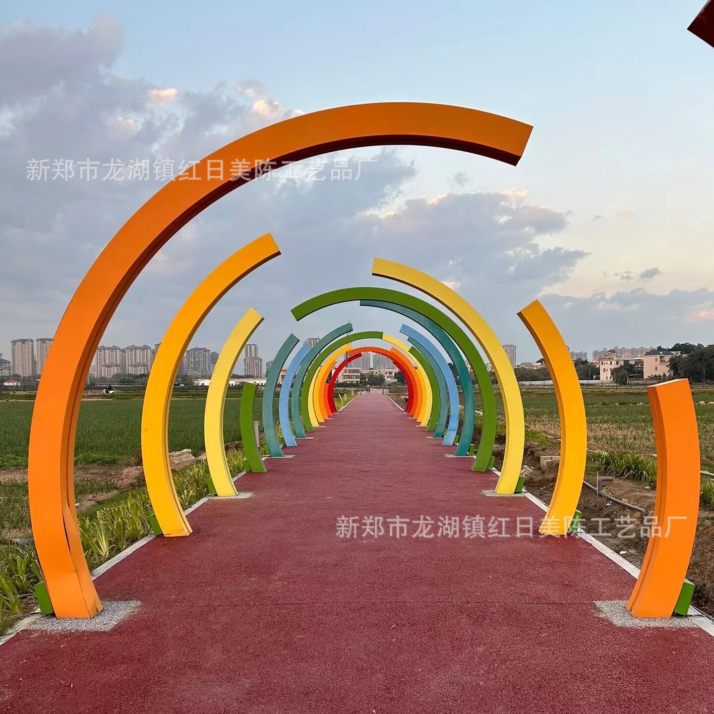 商业街LED时光隧道拱门亮化装置