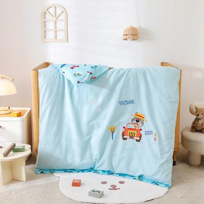 幼园被子件套兔年绣花A类幼儿被园被褥宝宝入园儿午睡子三UAS六件