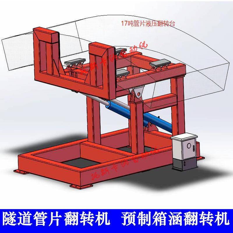 厂家水泥管片翻转机大吨位隧道混凝土管片翻转机钢筋笼翻转机