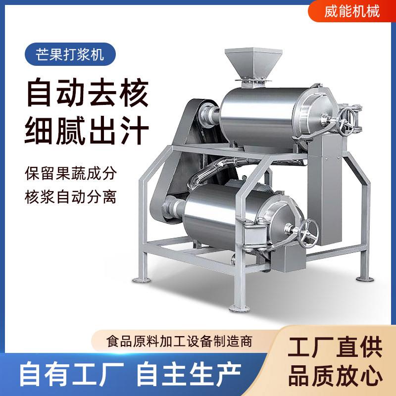 厂家直销大型全不锈钢工业商用红枣芒果蓝莓桑葚芒果去核打浆机