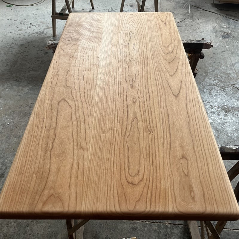 北美樱桃木台面桌面板实木板材定制原木木料升降桌面吧台飘窗隔板