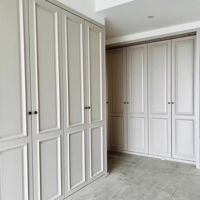 全屋定制樱桃家具原实木酒柜衣柜卧室一门到顶平板衣帽间橡木