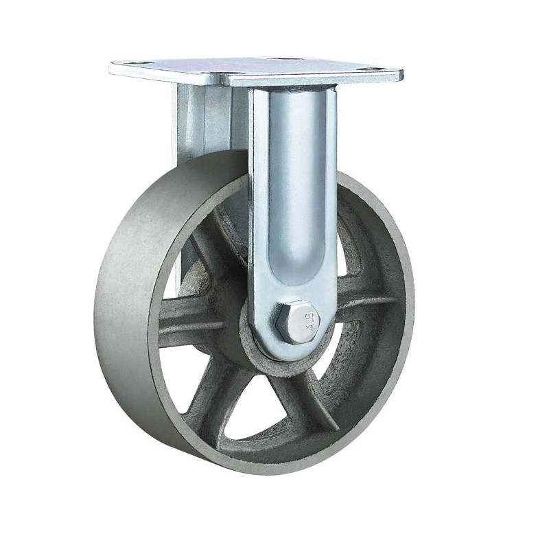 寸重型全铁轮5寸耐高温铁轮子万向脚轮寸承重轱辘8寸手推车滚轮