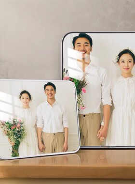 相框摆台照片定制洗照片做成水晶婚纱照放大挂墙打印加相册框