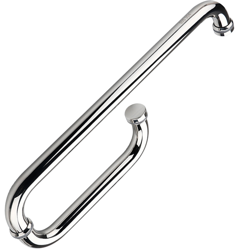 淋浴房拉手浴室卫生间推拉移门L型孔距大把手不锈钢玻璃门扶手