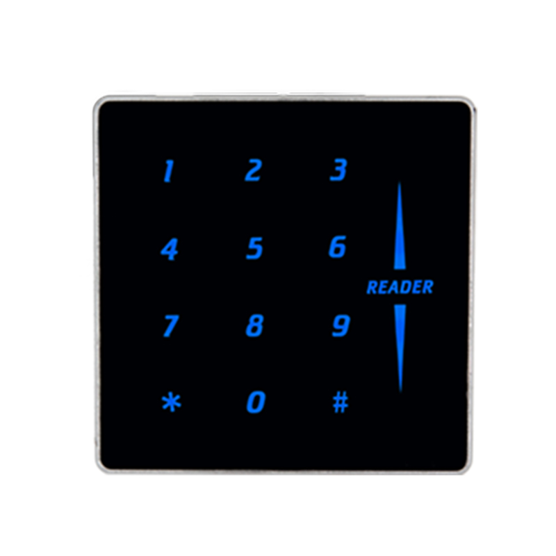 金属门禁读卡器超薄门禁读头RS23285TTL读头密码键盘读头刷卡器