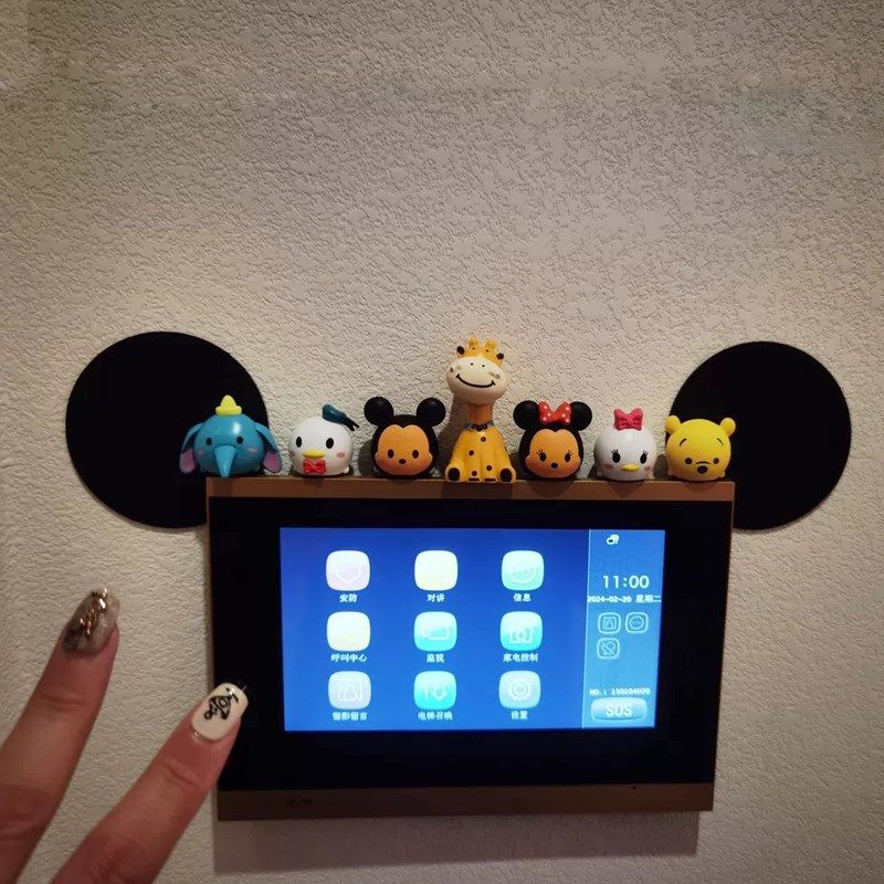 【新家的一百个快递】DIY可视门铃玄关装饰摆件开关面板装饰品