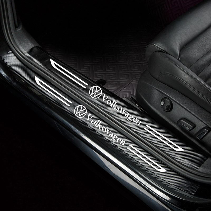 23-2款大众探岳门槛条探岳X改装配件迎宾踏板门边条防刮踩保护贴