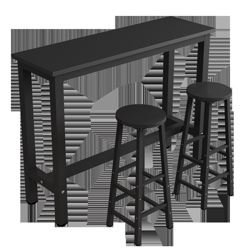 简约现代半圆吧台隔断客厅小吧台桌家用细长餐桌高脚靠墙咖啡桌椅