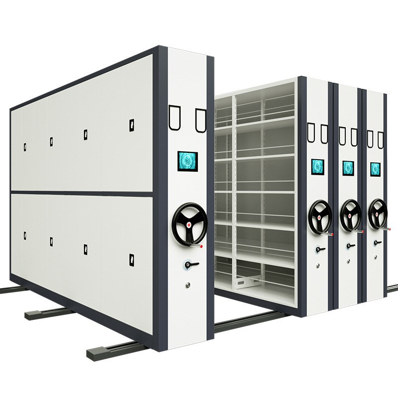 密集架档案室电动智能密集柜移动手摇式档案资料架病案文件凭证柜