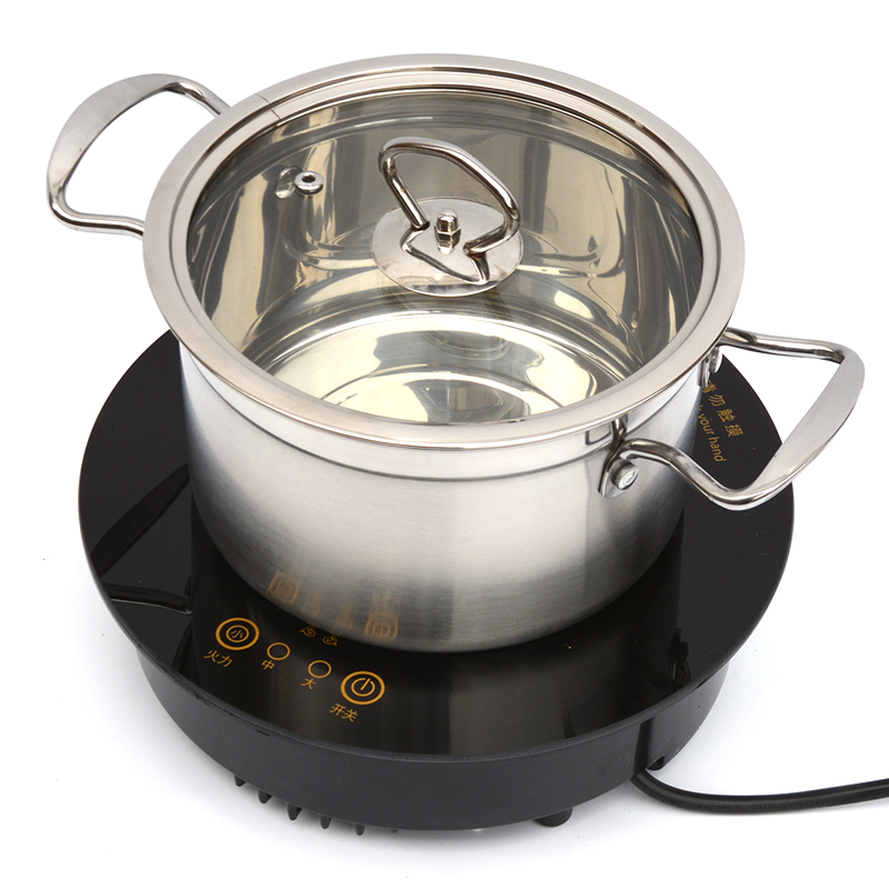 君耀HD25-15 商用火锅店电磁炉圆形线控嵌入式一人一锅小型迷你