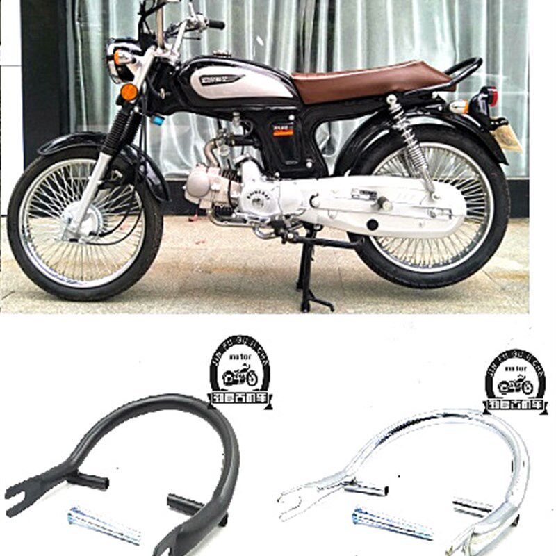 适用鑫源悠客125后扶手 复古改装加长坐垫 嘉陵70JH70后尾架尾翼