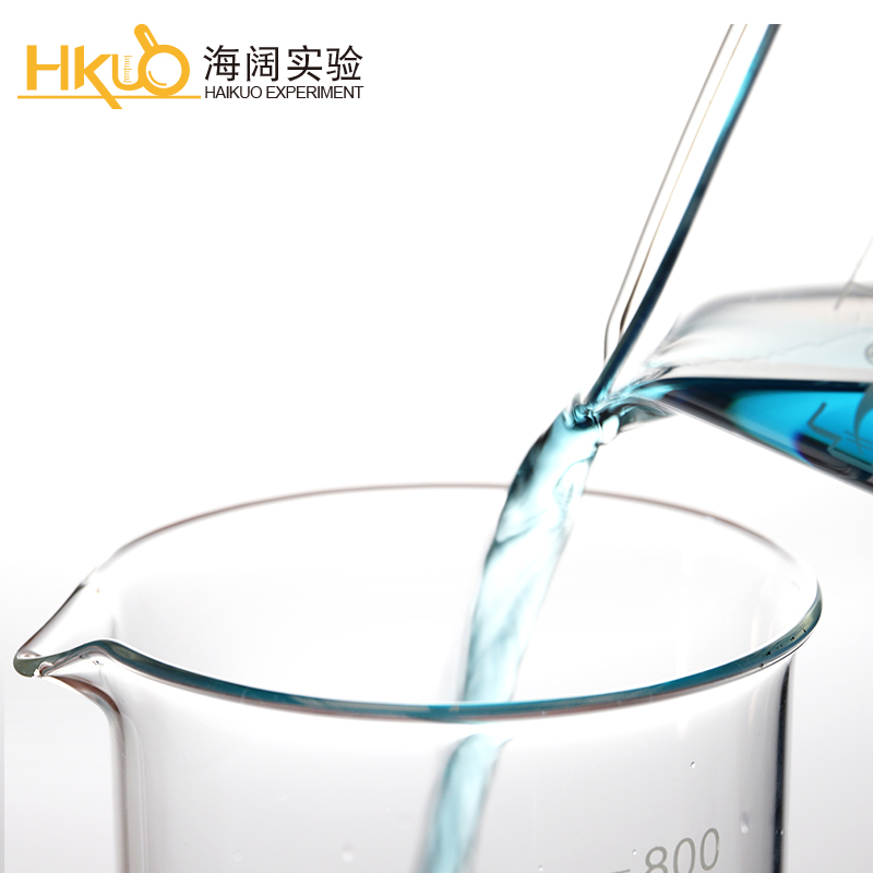 玻璃烧杯 耐高温带刻度小量杯家用喝水杯化学实验器材-1000毫升