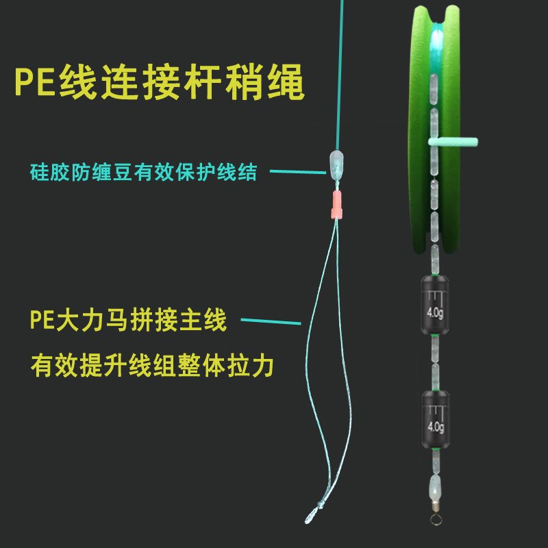 双铅线组避小鱼杂鱼成品主线组绑好钓鱼线组套装多种钓法钓鱼主线