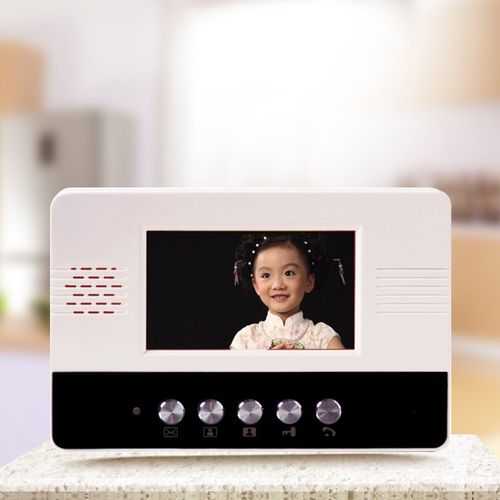 安居乐楼宇对讲4.3寸可视话机 彩色智能室内监控开锁小区门禁分机