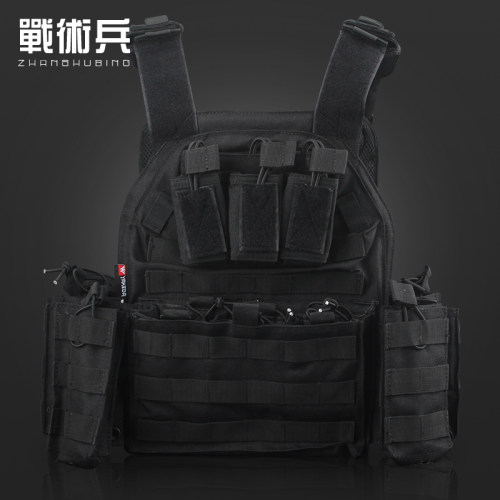 战术兵 特种黑色多功能马甲作训防刺6094行动版战术背心
