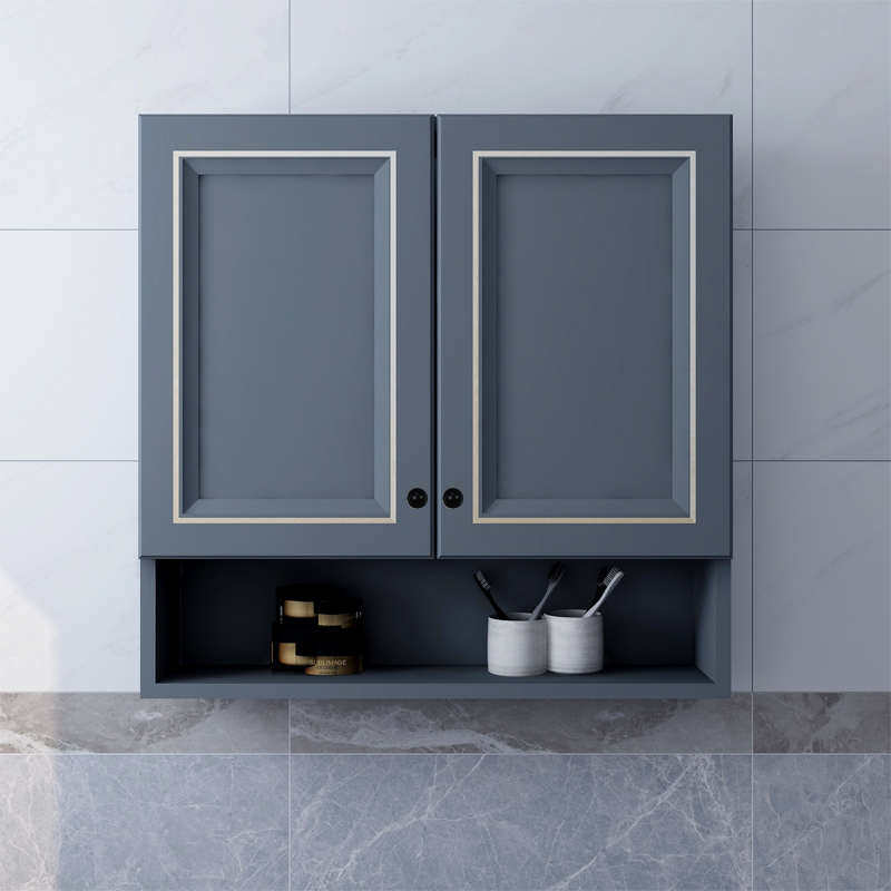 太空铝吊柜全铝墙壁收纳柜阳台卫生间防水柜定制壁挂柜柜铝合金