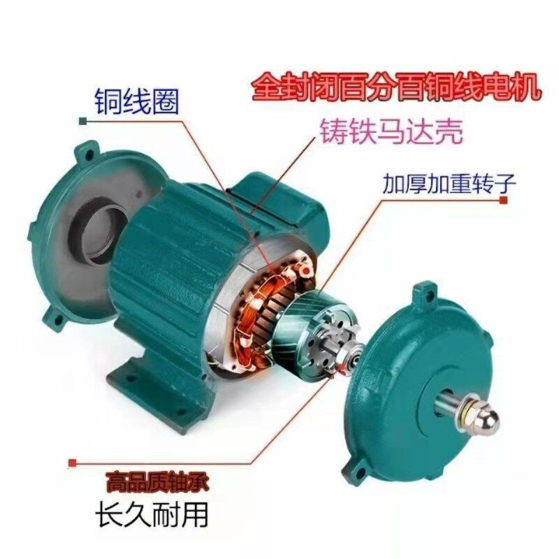 轴流风机电机220V强力圆筒排气扇换气扇铜线电动机马达送风叶