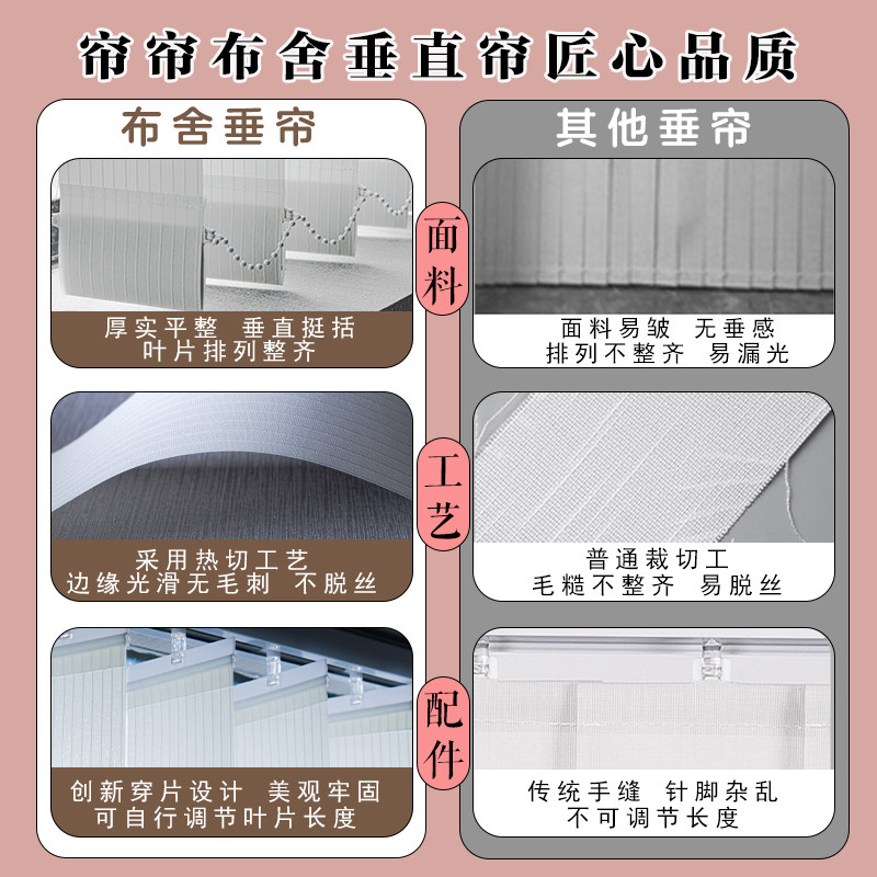 垂直帘梦幻竖百叶窗帘帘遮光隔断卧室电动窗帘遮阳阳台客厅办公室