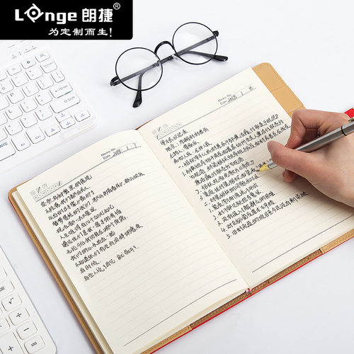 A5笔记本子超厚搭扣套皮笔记本商务B5皮面笔记本子工作会议记录本