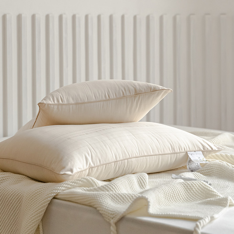 伊朵云  原棉枕芯不塌陷不变形中高枕头护颈椎助睡眠实心枕芯