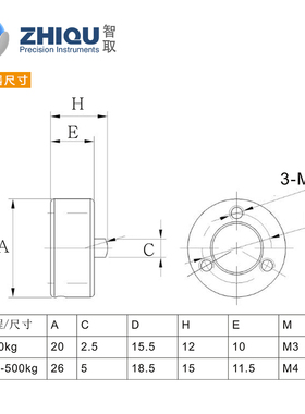 DS2-1000/2000/5000N-X微型感测器汽缸热压机液压机压力仪