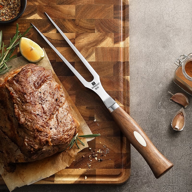 信作不锈钢家用大肉叉厨房分肉烤肉叉牛羊肉叉烧烤叉商用捞肉叉