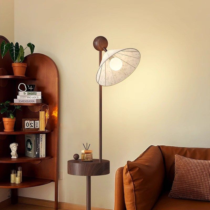 米罗兰中古风客厅沙发旁边落地灯艺术高级感卧室置物装饰气氛灯