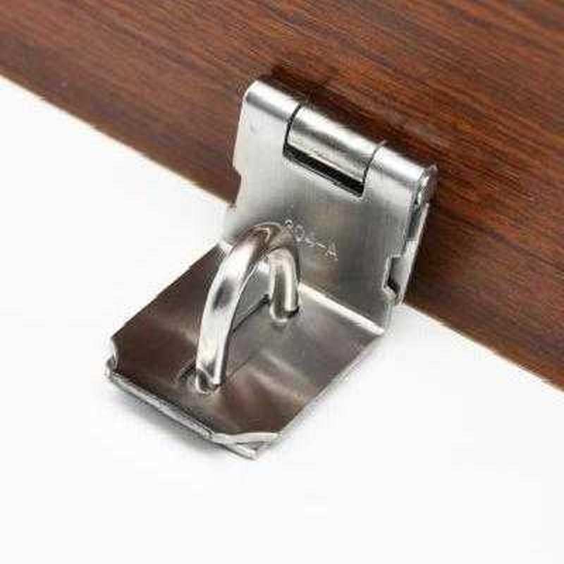 门鼻扣锁扣老式门 门鼻门锁子 门扣挂锁 不锈钢搭扣卡扣90度大门