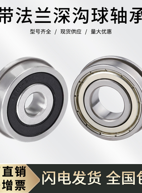 带挡边法兰轴承F6007 F6008 F6009 F6010 F6207 6208 F6307ZZ 2RS