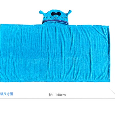 南航文创A350飞机造型儿童浴巾女斗篷带帽洗澡浴袍男穿裹大童超软
