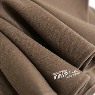 冬季加厚咖色毛呢半身裙女秋冬2023新款中长A字裙子半裙长裙冬裙