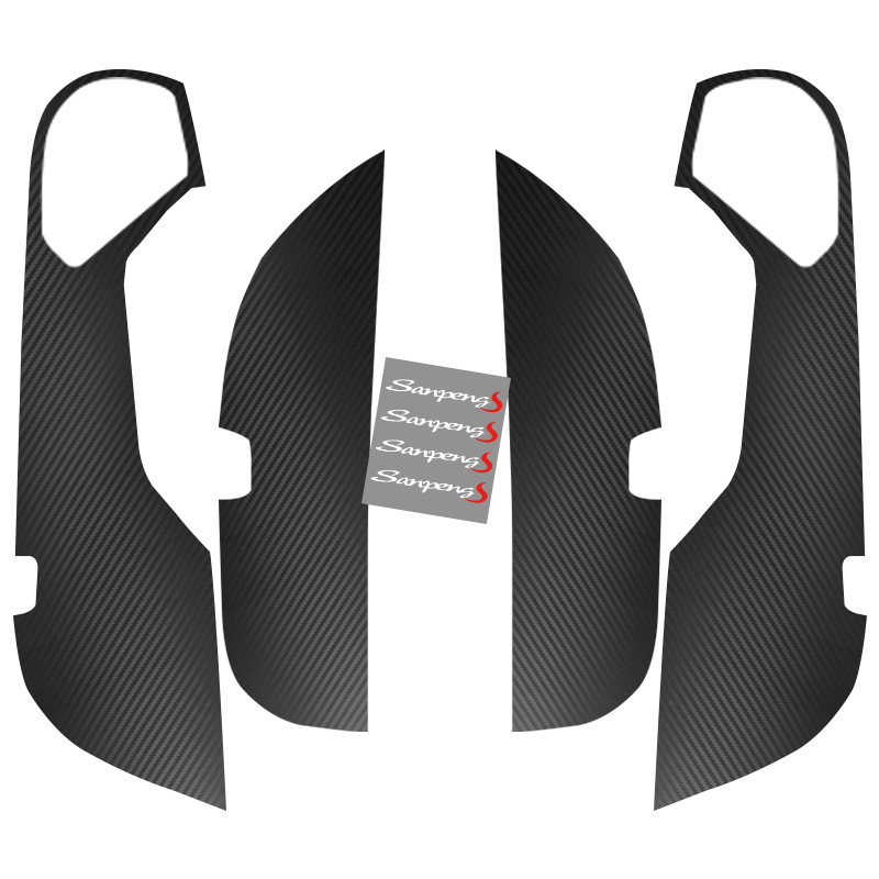 专用于十代雅阁车贴车门防踢膜 改装装饰碳纤维防踢贴 内饰防踢垫