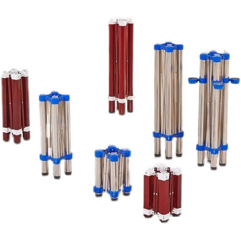 新款桌子腿支架简易折叠桌架收缩不锈钢桌脚麻将桌腿棋牌桌腿快餐